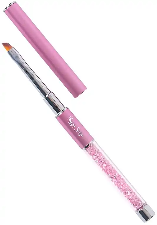 Slanted Nail Art Brush, pink - Accessories