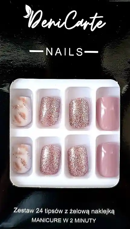 Square Nail Tips, 24 pcs. - Nails