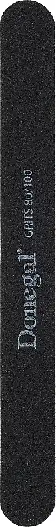 Double-sided nail file 80/100, 17.8 cm, 2050, black