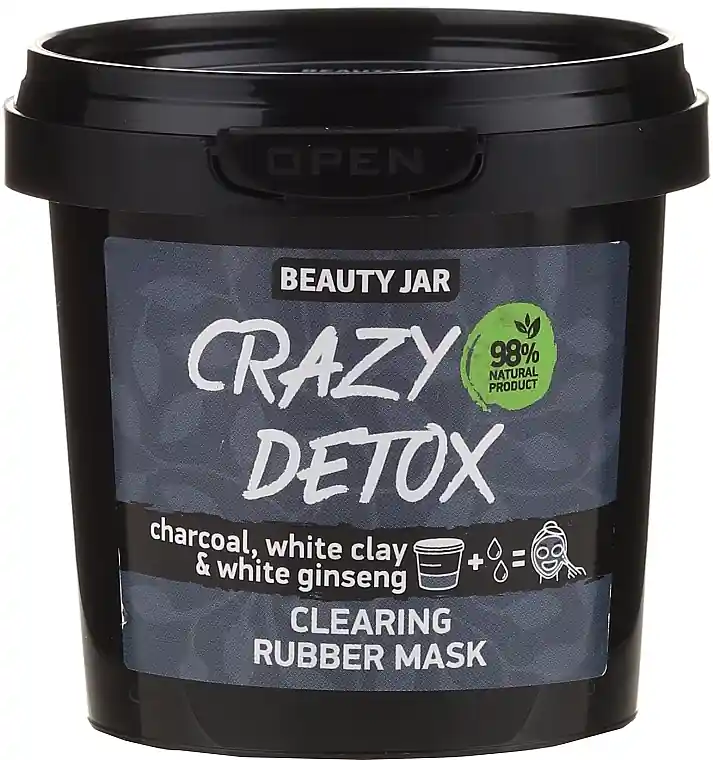 Cleansing Peel-Off Mask with Charcoal, White Clay & Ginseng