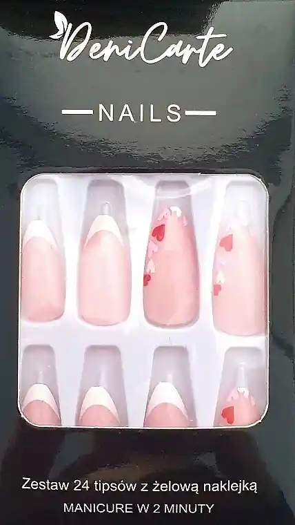 Almond Nail Tips, 24 pcs - Nails