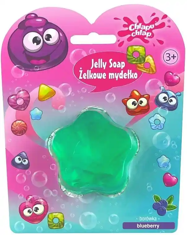 Blueberry Gel Soap 'Flower', green - Bath and Body