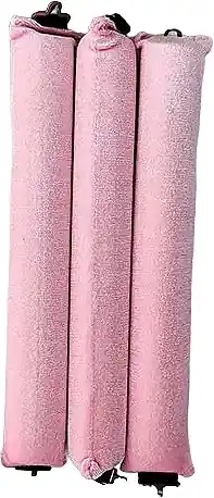 3-Piece Velvet Curler Set, pink