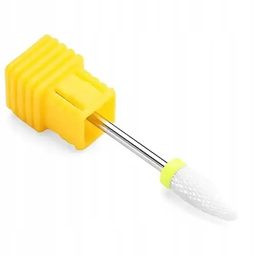 Cone Ceramic Nail Drill Bit, yellow - Accessories