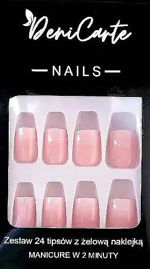 Ombre Square Nail Tips, 24 pcs. - Nails