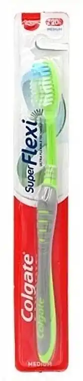 Medium Toothbrush, green and grey - Bath and Body