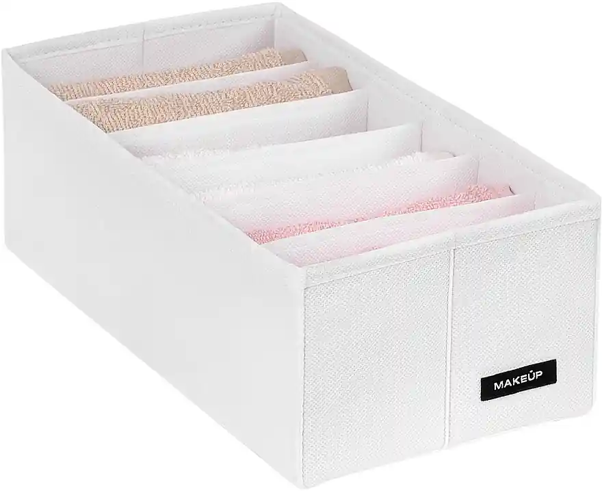 Storage Organiser with 6 Compartments 'Home', white 30x15x10 cm - Accessories