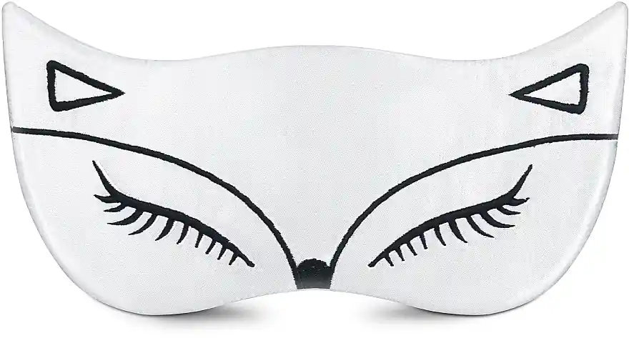 Sleeping Mask, white "Tender Fox" - Accessories