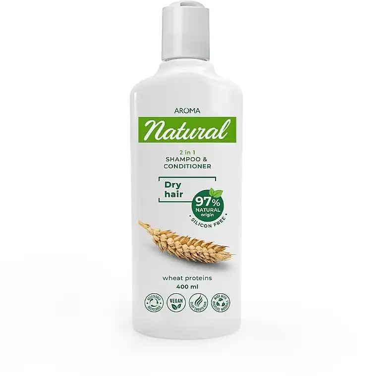 Wheat Protein Shampoo & Conditioner for Dry Hair 2 in 1