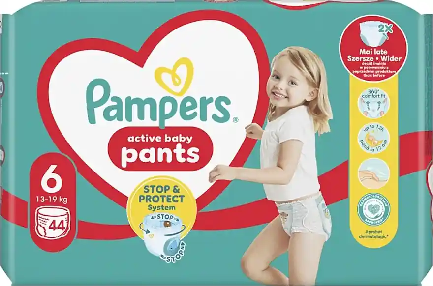 Diaper Pants, Size 6 (13-19 kg), 44 pcs