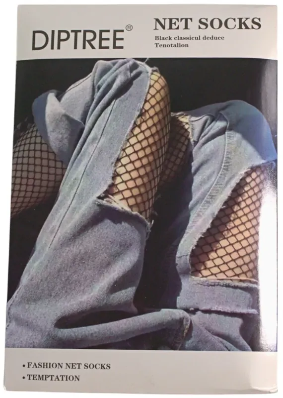 Fishnet Tights, Black - Clothes