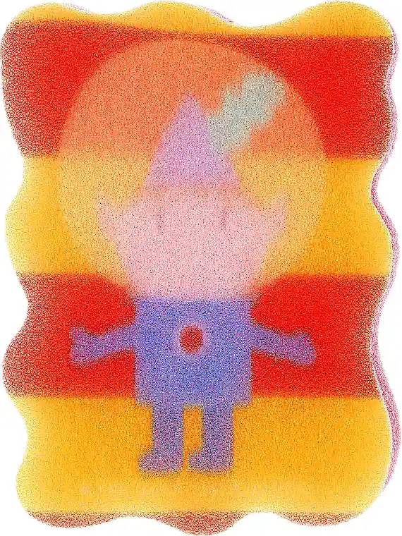 Kids Bath Sponge "Ben & Holly", Ben, red-yellow
