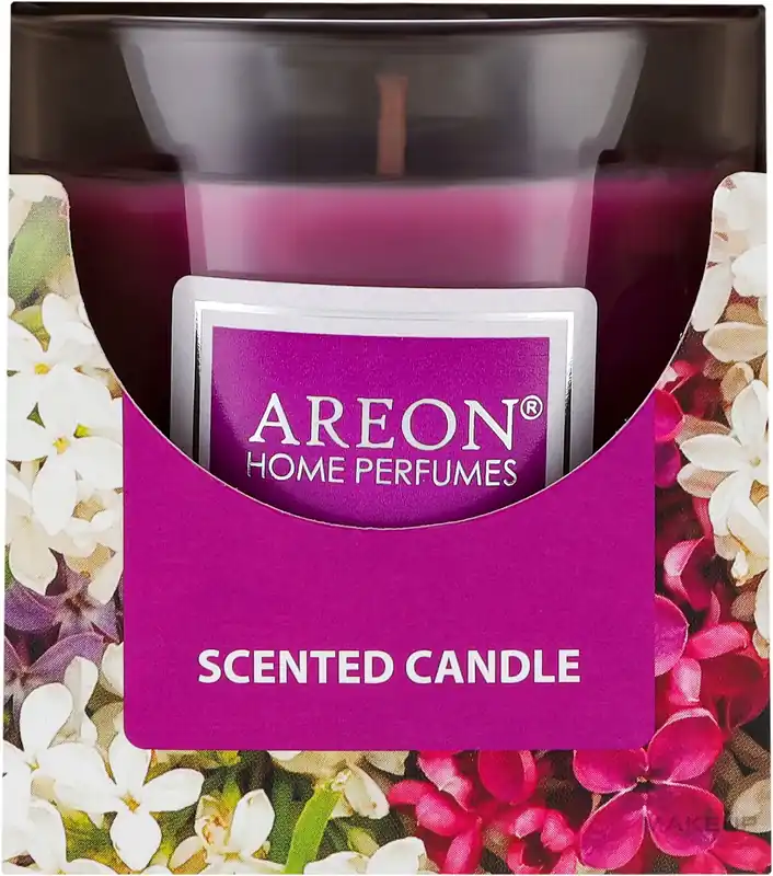 Lilac Scented Candle in Glass - Bath and Body