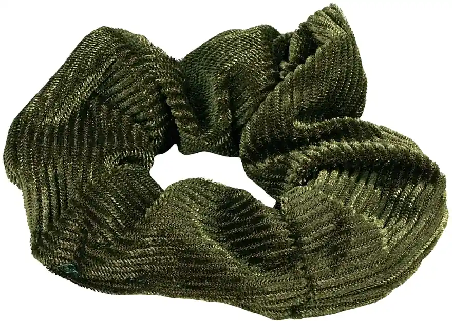 Velvet Scrunchie, green, 10 cm - Accessories