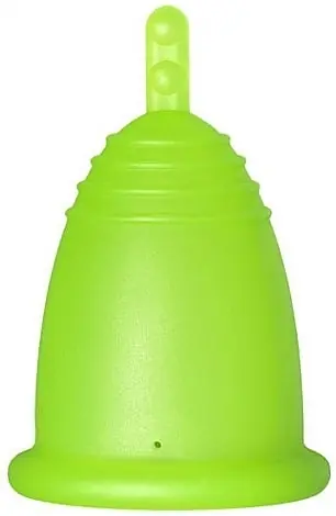 Menstrual Cup with Stem, size S, green - Accessories