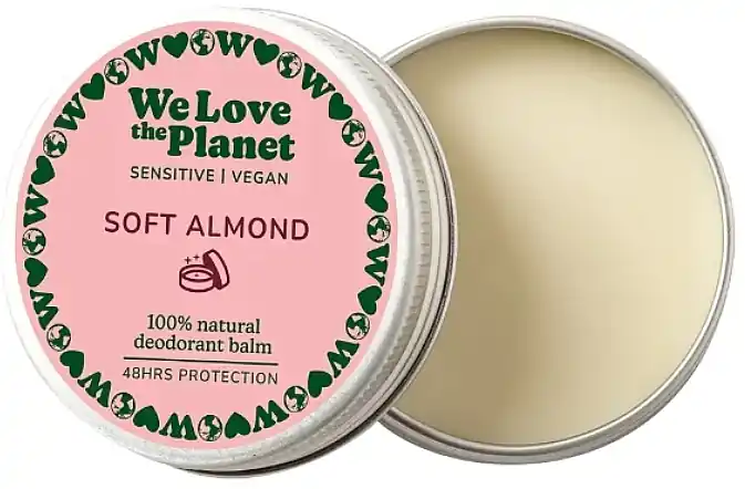 Natural Cream Deodorant Balm for Sensitive Skin 'Soft Almond' - Bath and Body