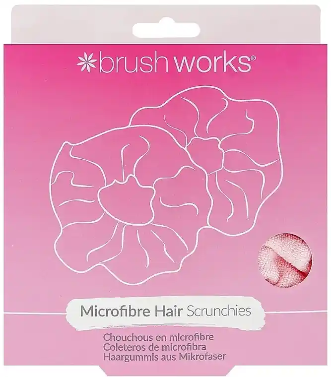 Microfiber Scrunchies, pink, 2 pcs. - Accessories