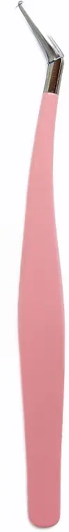 False Eyelash Tweezers, pink - Accessories