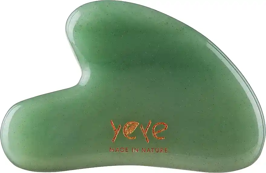 Gua Sha Face Massager, green jade - Accessories