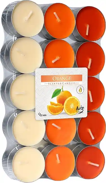 Tealights 'Orange, 30 pcs - Bath and Body