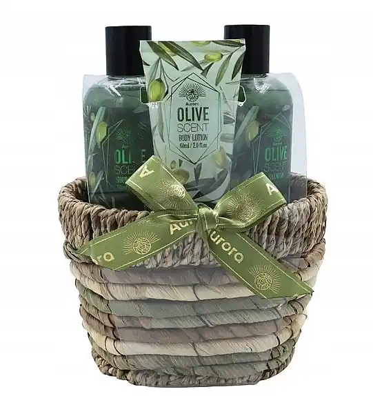 Set in Basket 'Olive' - Bath and Body