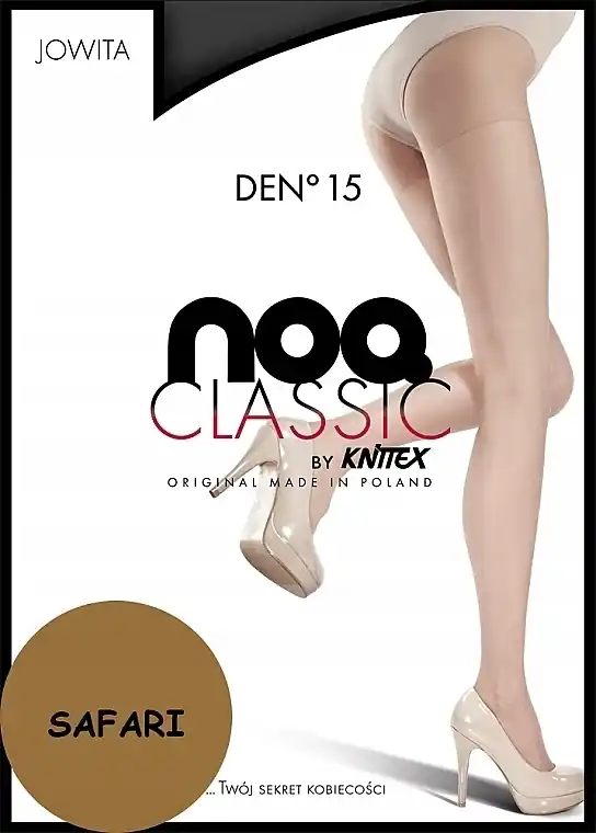 Tights 'Jowita', 15 Den, safari - Clothes