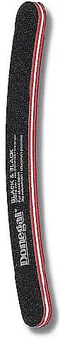 Curved Nail File 100/180, 9652, black - Accessories