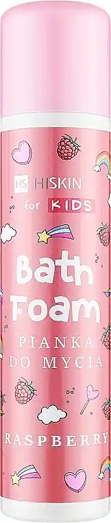 Shower Foam-Spray with Raspberry Scent, pink