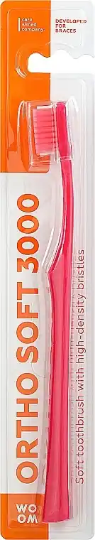 Soft Orthodontic Toothbrush, pink - Bath and Body