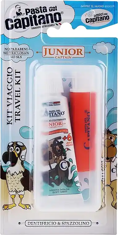 Set with Orange Toothbrush - Bath and Body