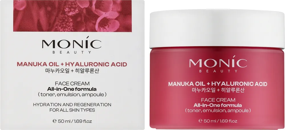 Face Cream with Manuka Oil and Hyaluronic Acid - Skin Care Products