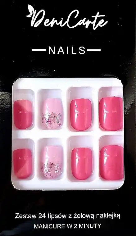 Square Nail Tips, 24 pcs. - Nails