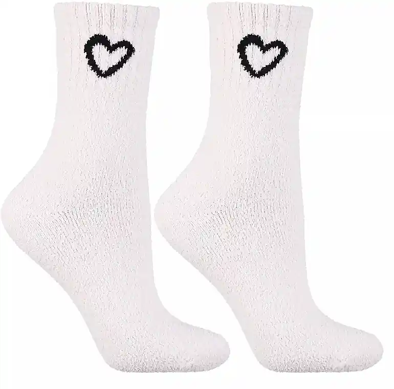 Long women's socks CSL450-048, cream
