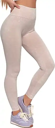 Women's seamless high-waisted leggings, RDL2200-013, beige
