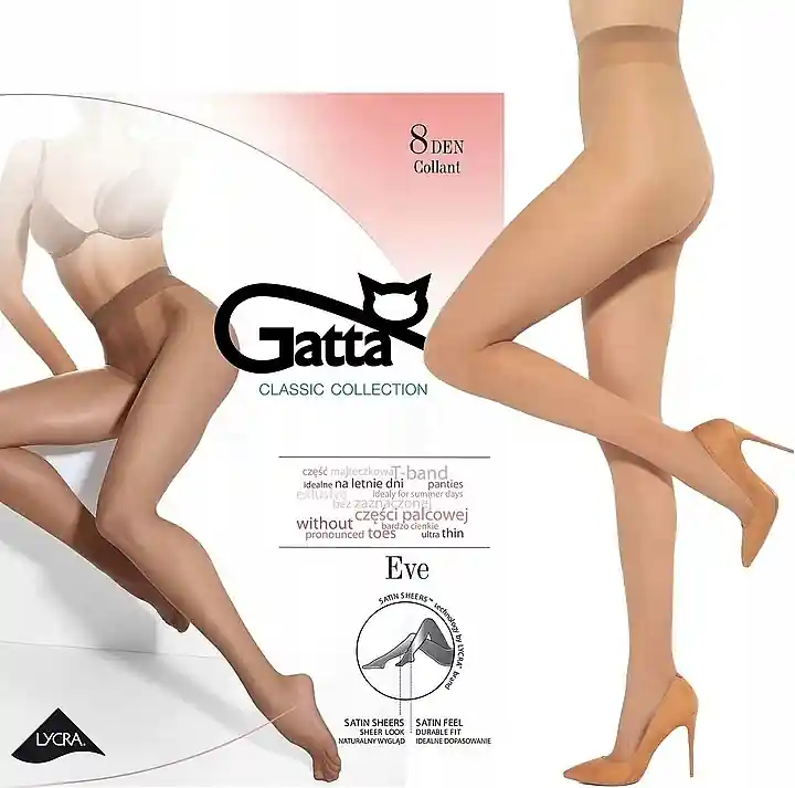 Tights "Eve" 8 Den, golden - Clothes