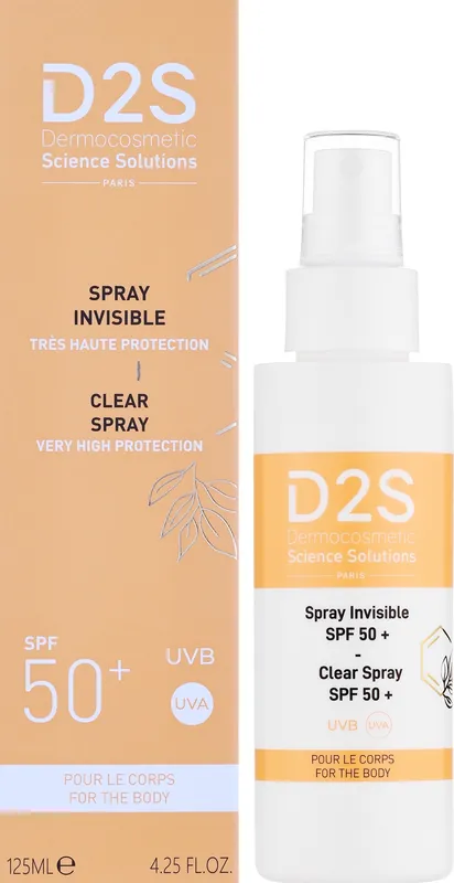 Transparent Body Spray SPF 50 - Bath and Body