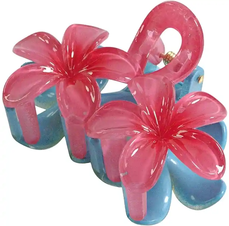 Hair Clip, 8 cm, red and blue - Accessories