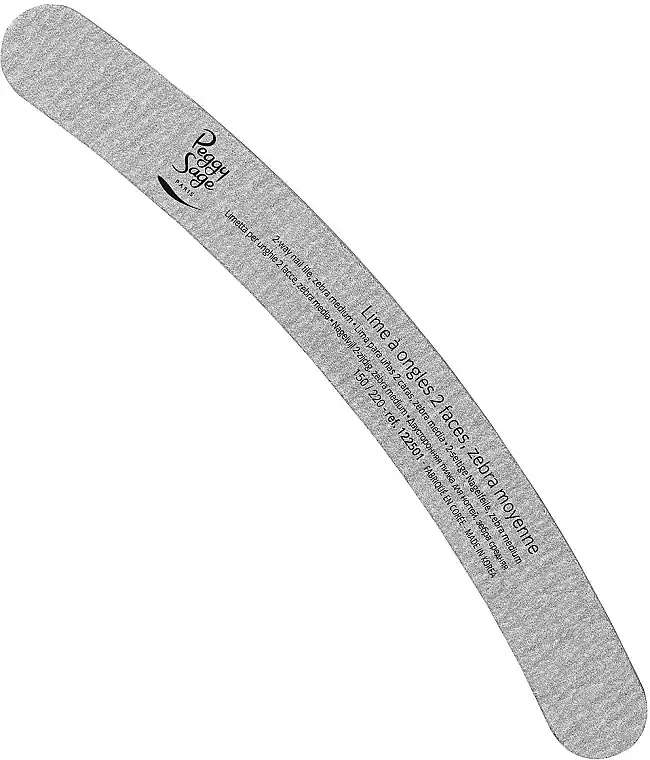 Double-Sided Nail File "Banana" 150/220, zebra