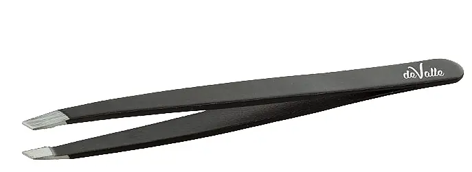 Slanted Eyebrow Tweezers, black - Accessories