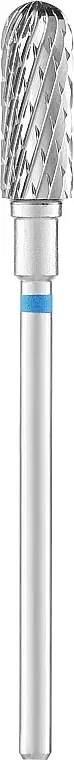 Nail Drill Bit "Rounded Cylinder", blue, 6/14 mm - Accessories
