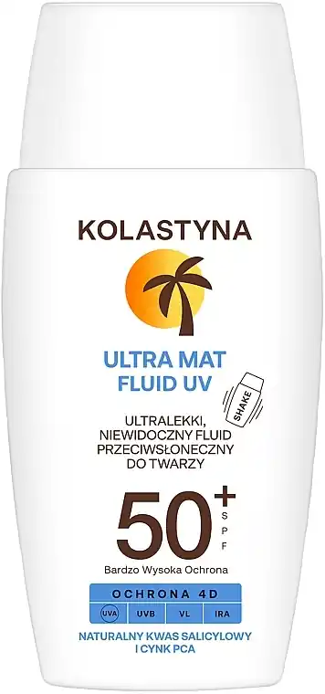 Ultra-light sunscreen fluid for the face
