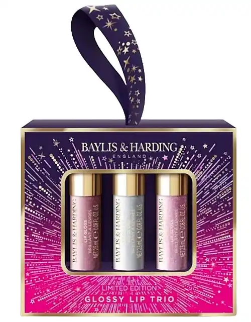Baylis & Harding Moonlight Fig Glossy Lip Trio (lip/gloss/3x2,5ml) - Makeup