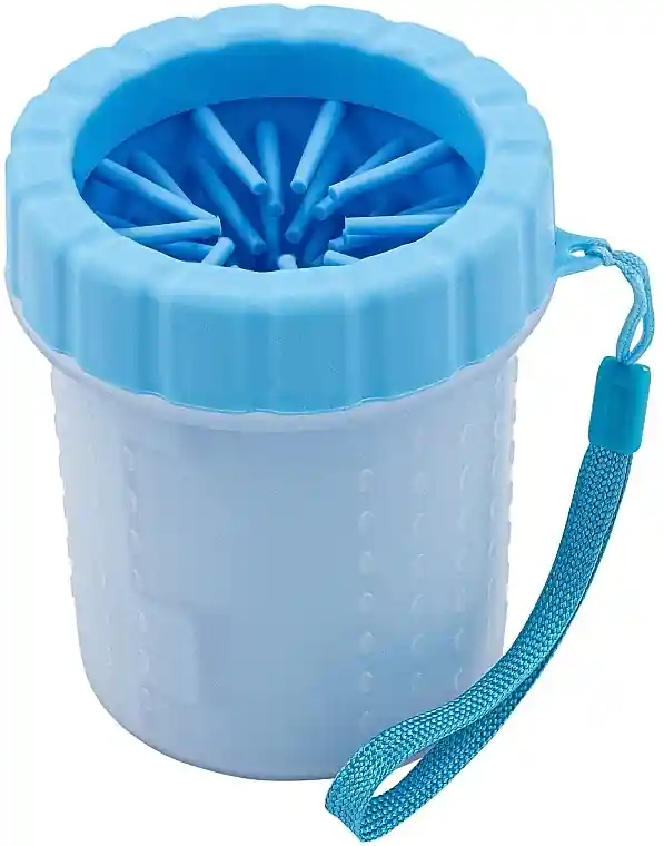 Dog Paw Cleaner, blue, material: silicone + polypropylene, size S - Accessories