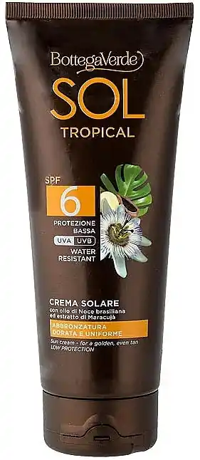 Tropical Sun Cream with Brazil Nut Oil & Passion Fruit Extract - Bath and Body