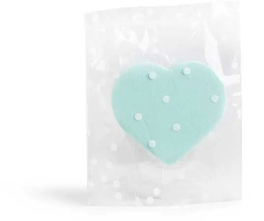 Heart Makeup Sponge, pink - Accessories