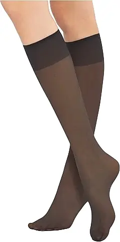 Elastic Knee-Highs "Stretch" 15 Den, 2 pairs, fumo