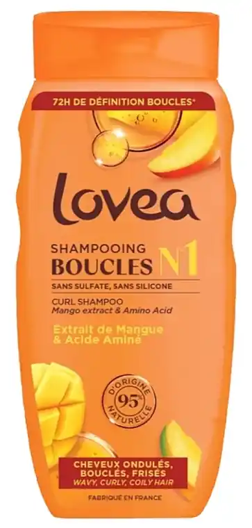 Shampoo for curly hair with mango extract and amino acids