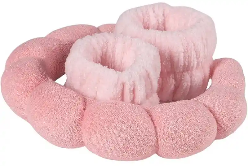 Headband & Wristband Set, 3 pcs., 28571, pink - Accessories