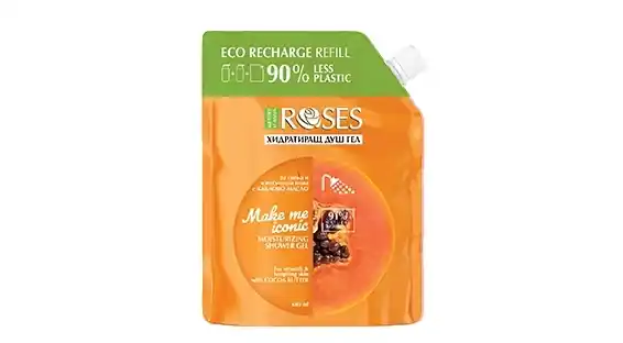 Shower Gel with Cocoa Butter & Sweet Papaya Scent (doypack) - Bath and Body