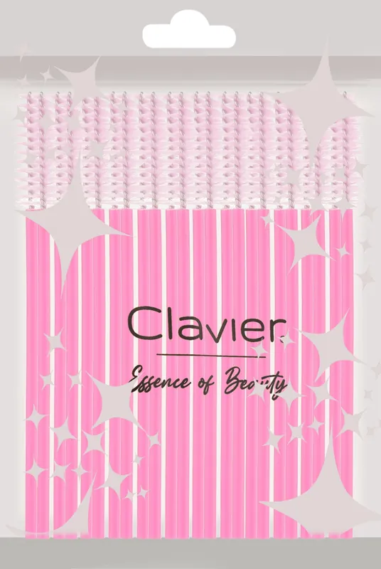 Lash & Brow Brush, light pink with pink handle - Accessories